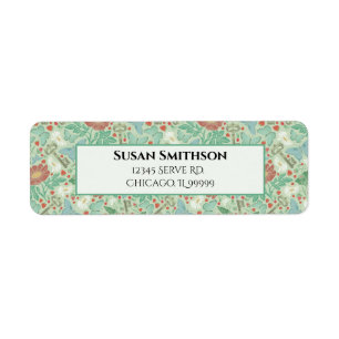 Butterfly Old Key Daisy Steampunk Return Address