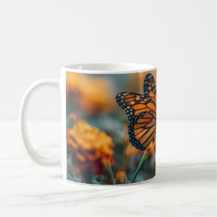 Butterfly on a Marigold Coffee Mug