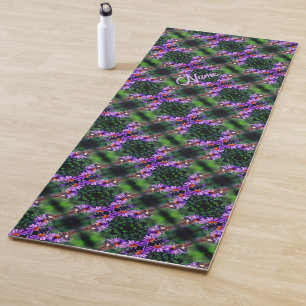 Butterfly On Aster Flower Abstract Personalized Yoga Mat