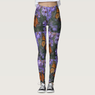 Butterfly On Aster Leggings