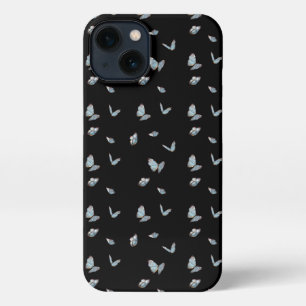 butterfly on black background iPhone 13 case
