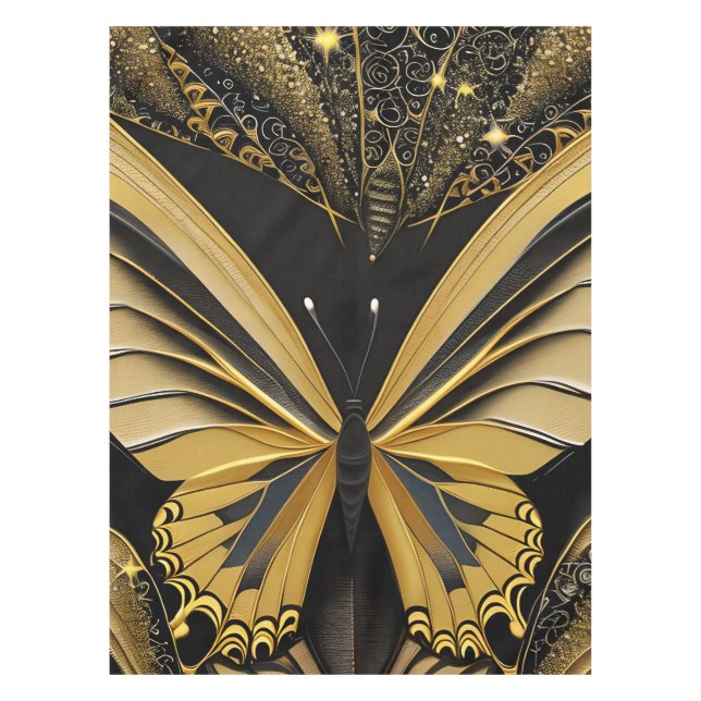 Butterfly on Black Tablecloth (Front)