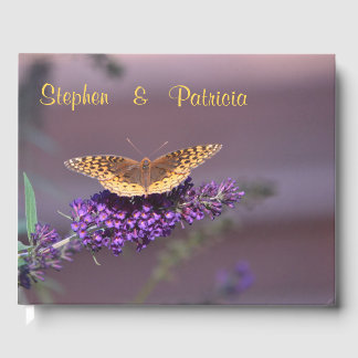 Butterfly On Butterfly Bush Guest Book