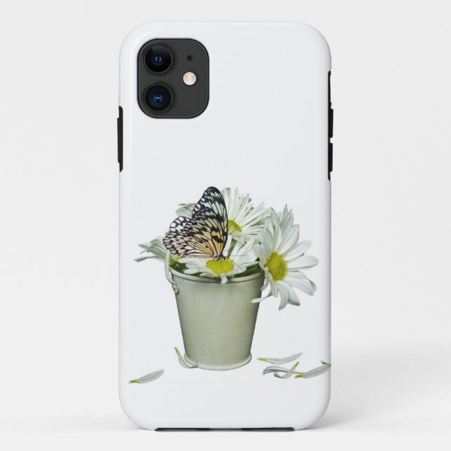 butterfly on daisies Case-Mate iPhone case (Back)
