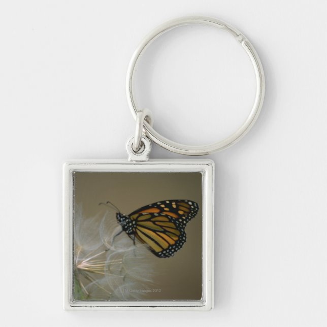 Butterfly on dandelion key ring (Front)