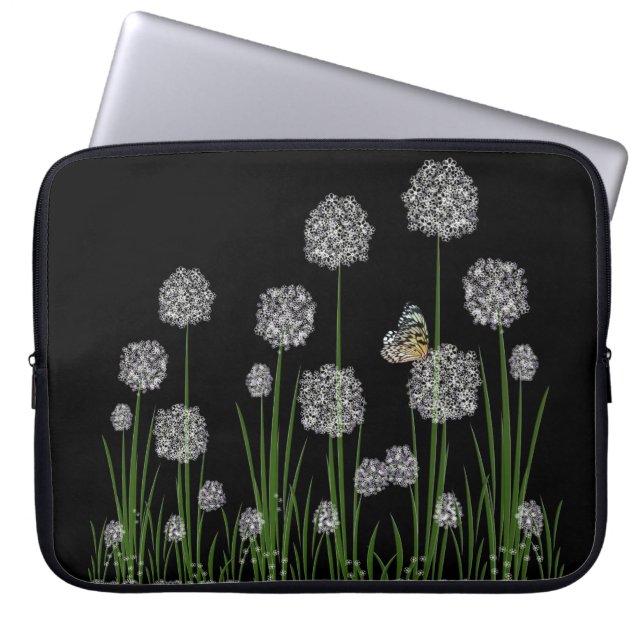 Butterfly On Dandelions  Laptop Sleeve (Front)
