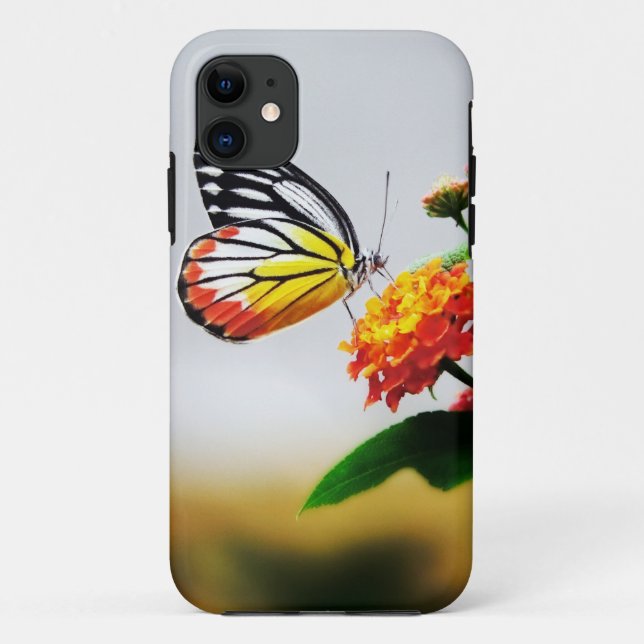 Butterfly on Flower Case-Mate iPhone Case (Back)