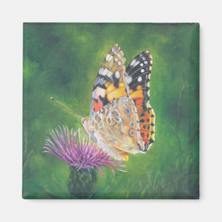 Butterfly on Flower Magnet