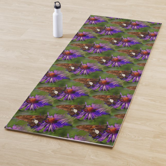 Butterfly On Flower Nature Art     Yoga Mat (In Situ)