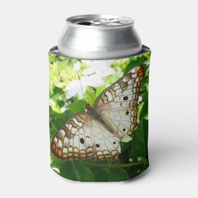 Butterfly on Jasmine Tropical Nature Photography Can Cooler (Can Front)