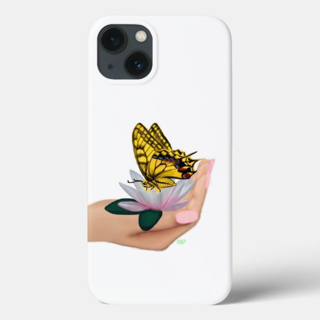 Butterfly on Lotus Bloom Case-Mate iPhone Case (Back)