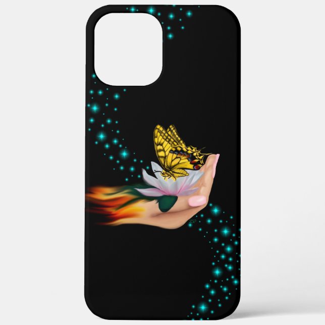 Butterfly on Lotus Bloom Case-Mate iPhone Case (Back)