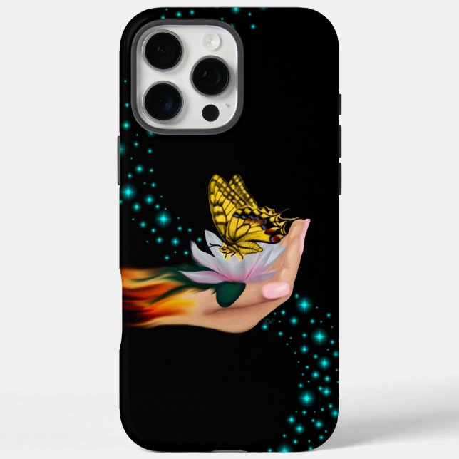 Butterfly on Lotus Bloom Case-Mate iPhone Case (Back)