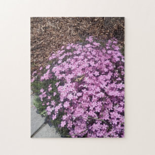 Butterfly On Purple Flowers Jigsaw Puzzle
