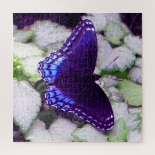 Butterfly on Silver Beacon Lamium Jigsaw Puzzle