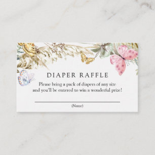 Butterfly on the Way Boho Diaper Raffle Enclosure 