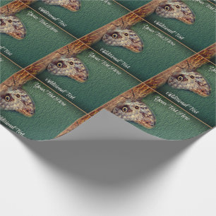 Butterfly On Tree Trunk Nature Personalised Wrapping Paper