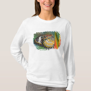 Butterfly on Tropical Flower T-Shirt