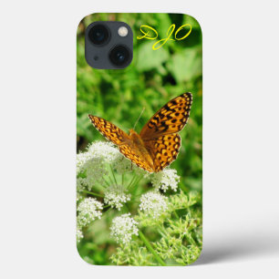 Butterfly On White Flowers iPhone 13 Case