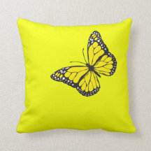 Butterfly on Yellow Background