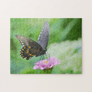 Butterfly on Zinnia Puzzle