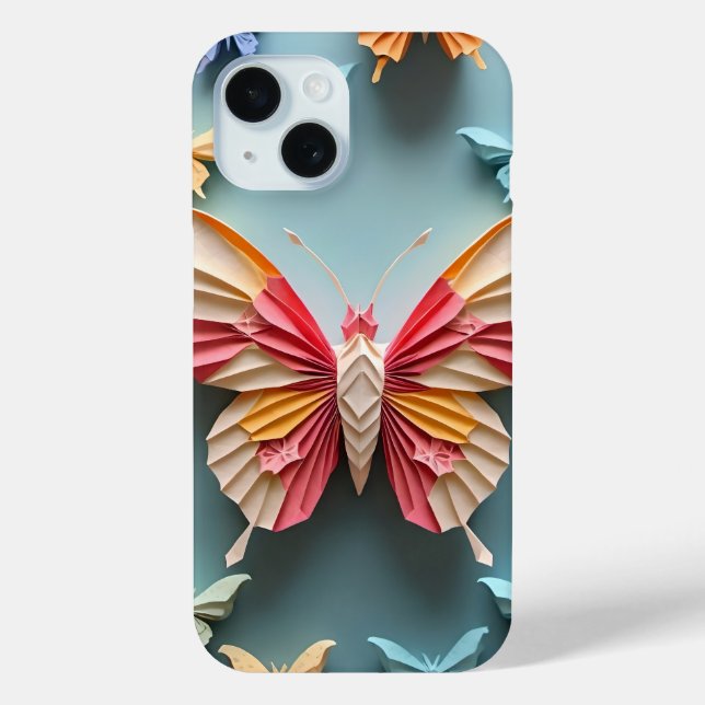 Butterfly Origami Case-Mate iPhone Case (Back)
