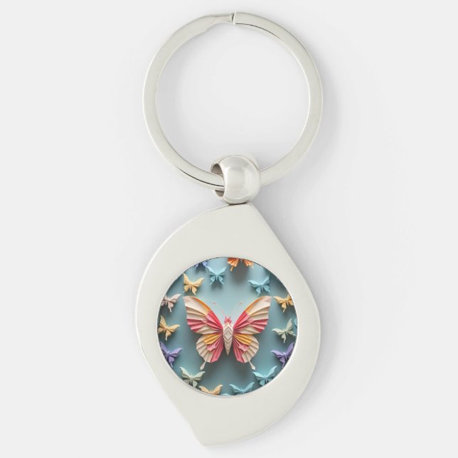 Butterfly Origami Key Ring (Front)