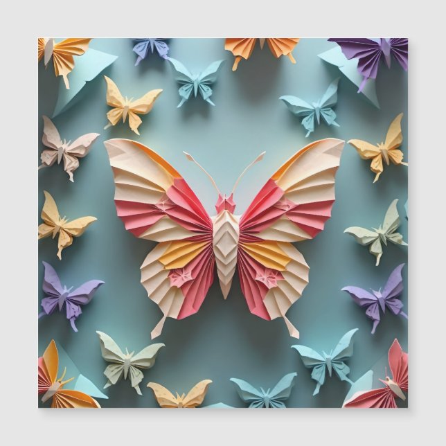 Butterfly Origami Magnetic Invitation (Front)