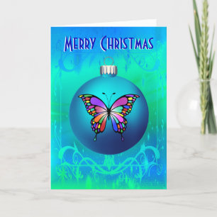 Butterfly Ornament - 7" x 5" Card