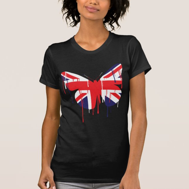 Butterfly Paint Runs T-Shirt (Front)