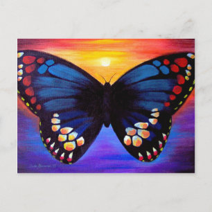 Butterfly Painting Art - Multi Postcard