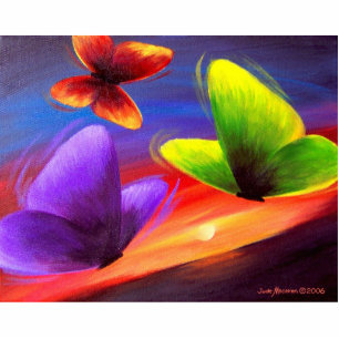 Butterfly Painting Art - Multi Standing Photo Sculpture