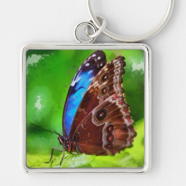 Butterfly painting key ring (Front)