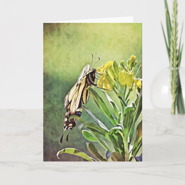 Butterfly Painting Scripture Card 1 Peter 5:6-7 (Front)