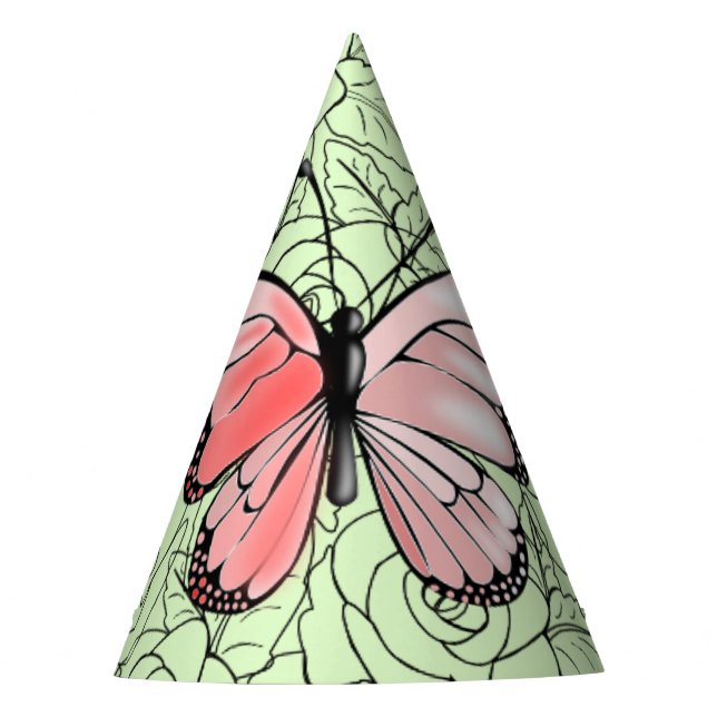Butterfly Paper Party Hat (Front)