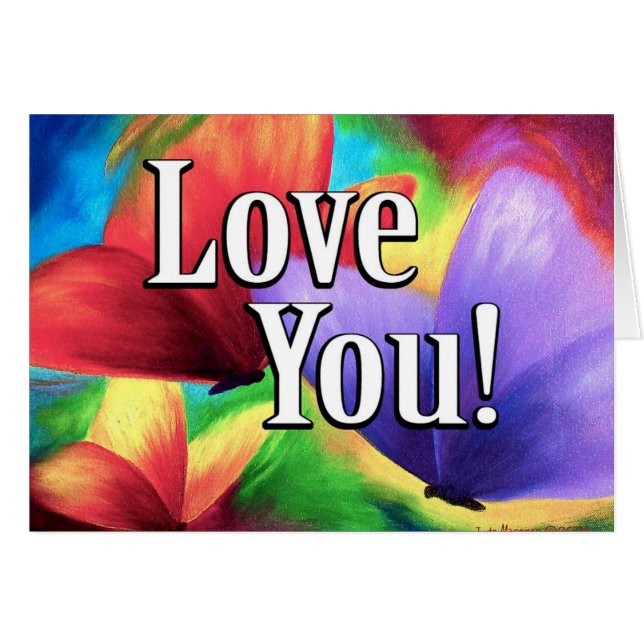 Butterfly Parade Love Colours Art - Multi (Front Horizontal)