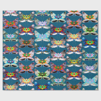 Butterfly Parade Wrapping Paper  A Flight of Colou