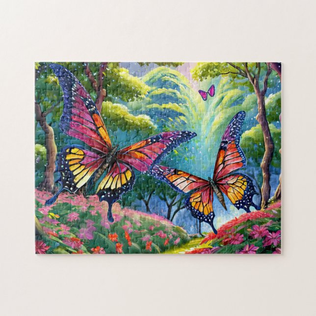 Butterfly Park 2 Bold and Beautiful Jigsaw Puzzle  (Horizontal)
