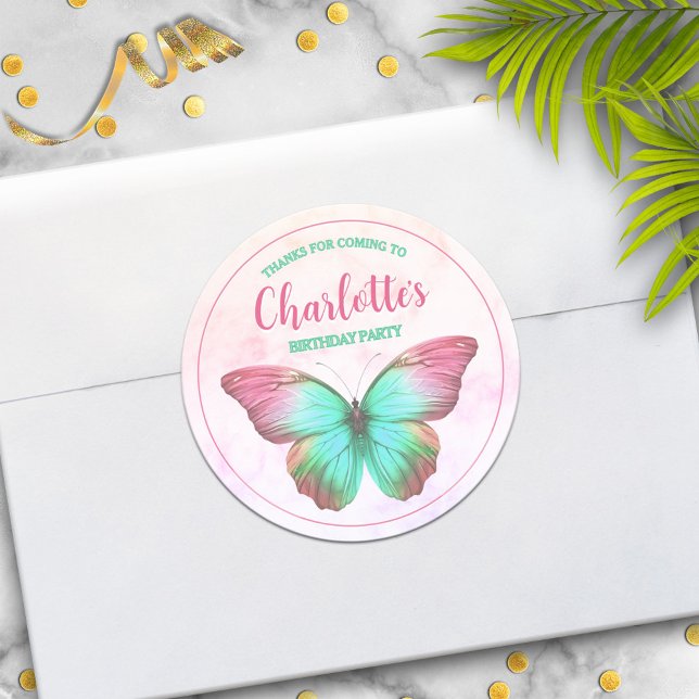 Butterfly Party Favour Thank You Stickers (Creator Uploaded)