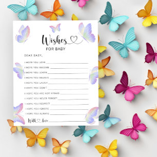 Butterfly - Party game   wishes for baby