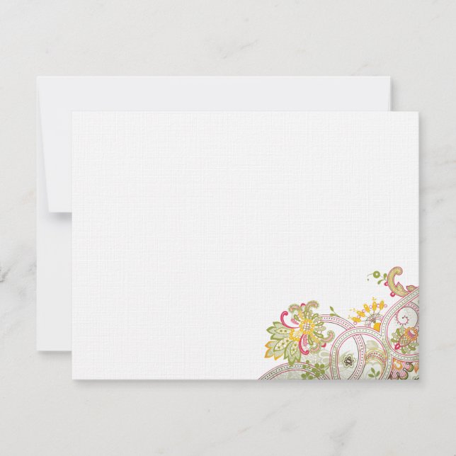 Butterfly Patch Thank You Card (Front)