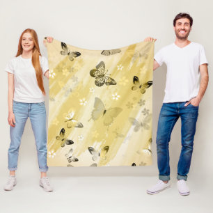 Butterfly Pattern 10 Fleece Blanket