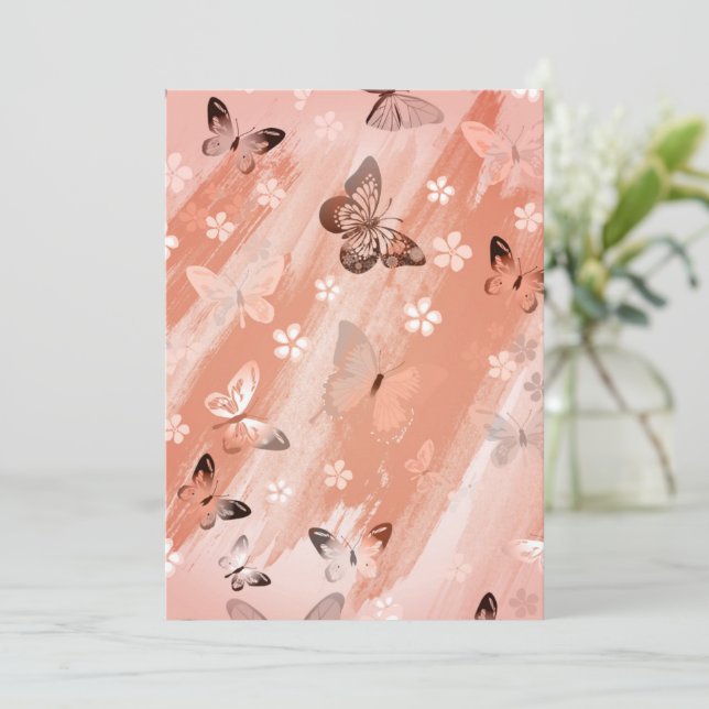 Butterfly Pattern 11 Card (Standing Front)