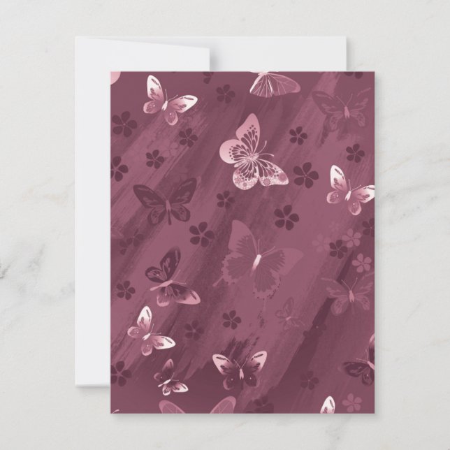 Butterfly Pattern 16 Card (Front)