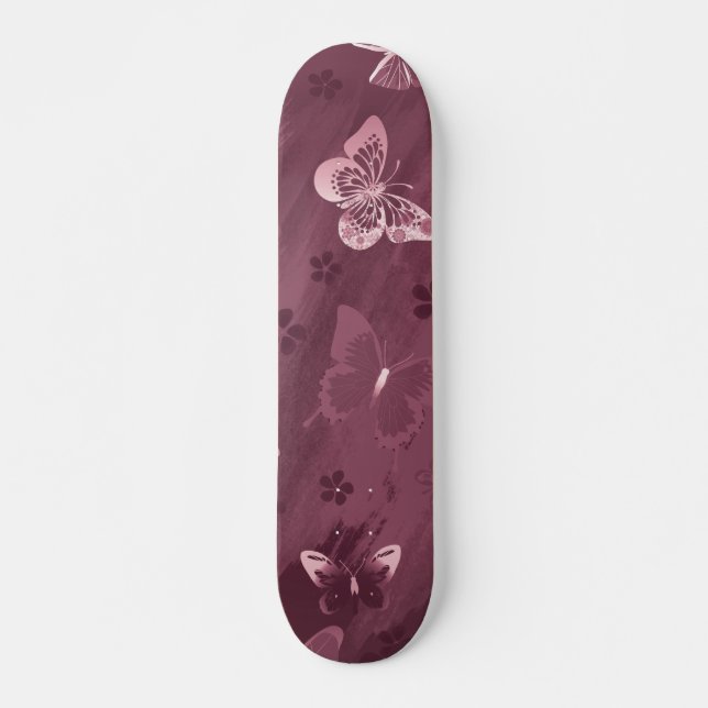 Butterfly Pattern 16 Skateboard (Front)