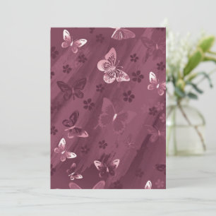 Butterfly Pattern 16 Thank You Card