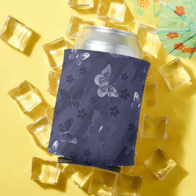Butterfly Pattern 17 Can Cooler (In Situ Summer)