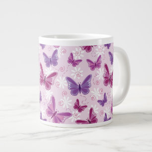 butterfly pattern 2 large coffee mug