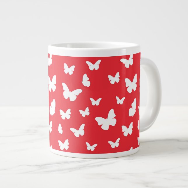 Butterfly pattern 2 large coffee mug (Front Right)