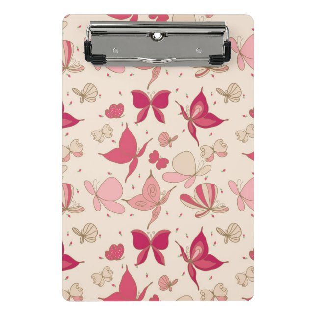 butterfly pattern 2 mini clipboard (Front)